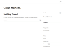 Tablet Screenshot of glennmartens.com